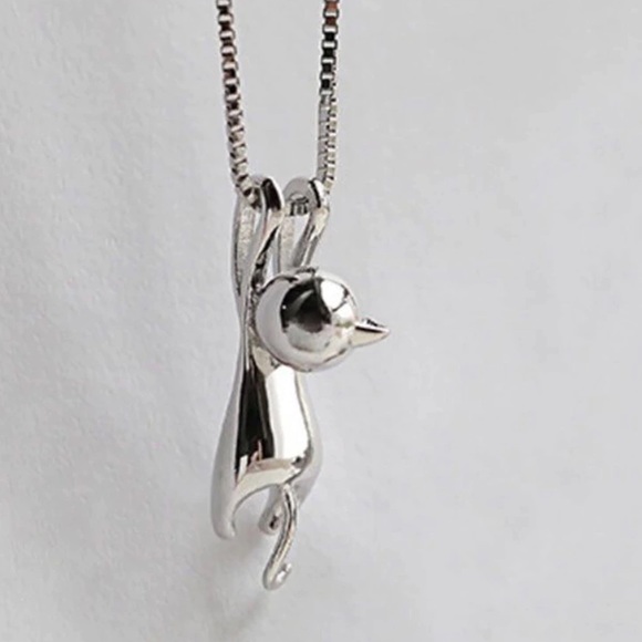 Jewelry - 🌟Sterling Silver 925 Necklace Cat